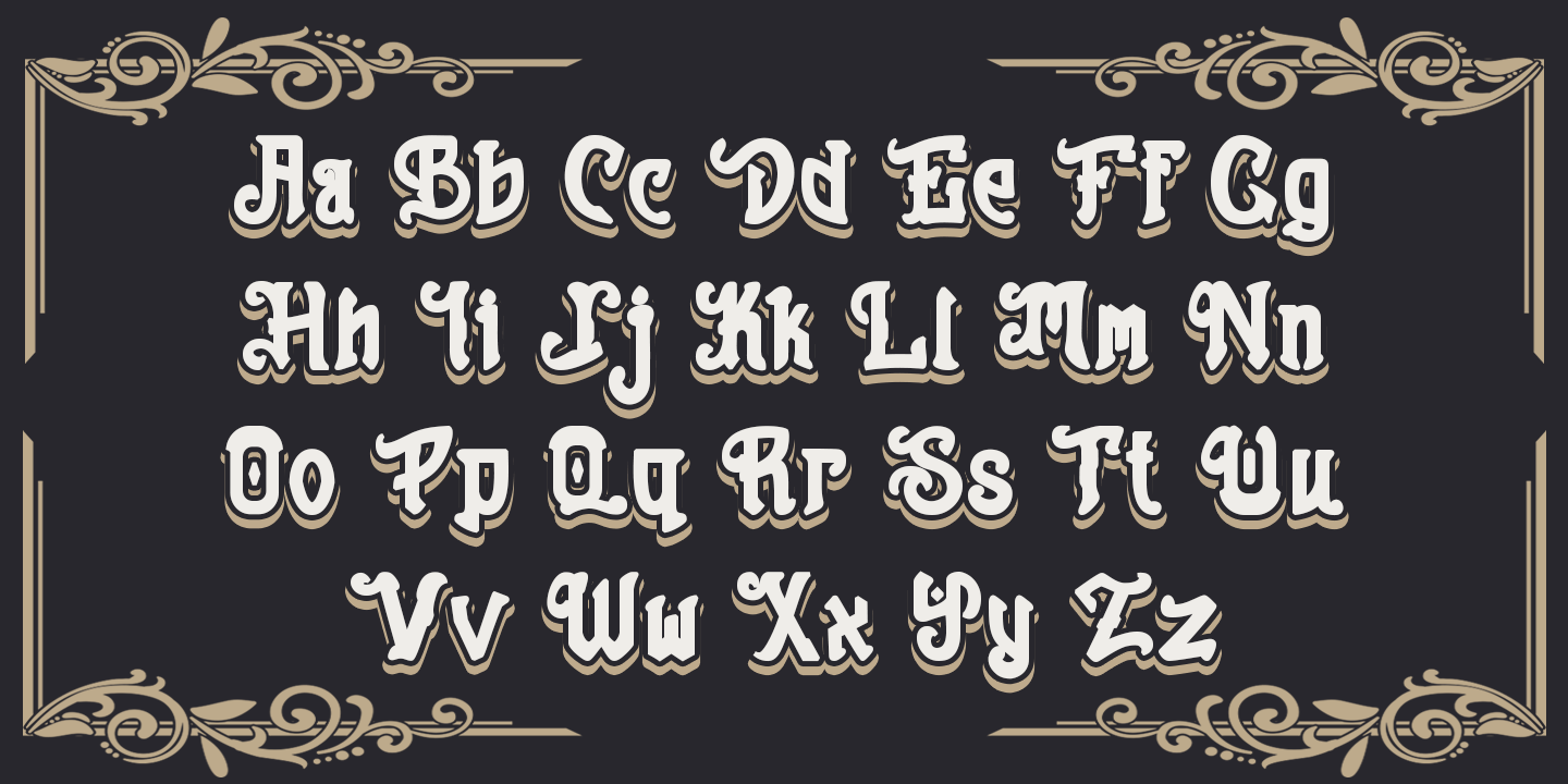 Beispiel einer Sundarta Regular-Schriftart